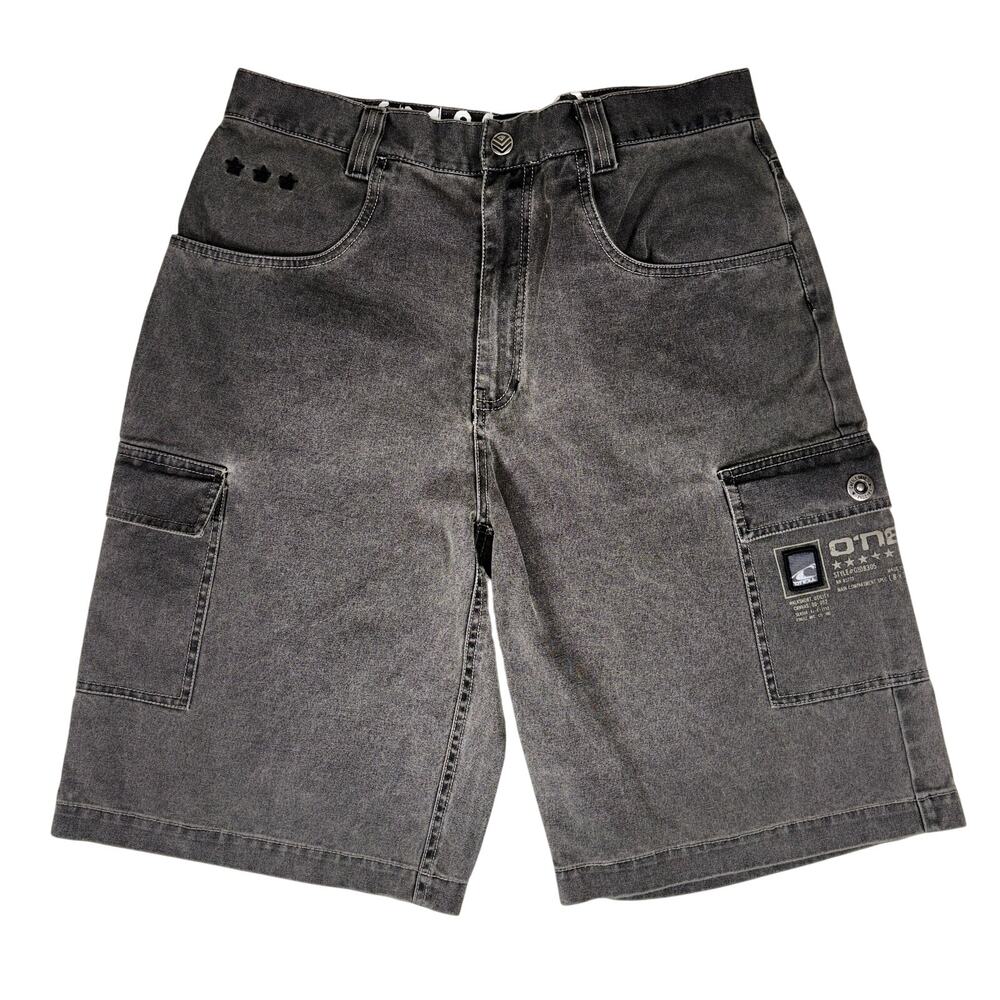 O'Neill Shorts 31 Black Utility Heavy Canvas Shorts Cargo Work Baggy Y2K 2000s